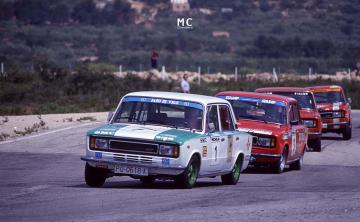Manuel Sanjurjo Blein (Seat 124-1800). Calafat 1979 (Foto: Mario Chavalera)